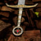 Engraved Damascus Steel Knight Sword 36 Handmade Medieval Replica Collector Gift 1