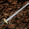 Hand Forged Damascus Steel Medieval Longsword 39 Brass Guard Handmade Warrior Sword 0