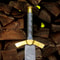 Hand Forged Damascus Steel Medieval Longsword 39 Brass Guard Handmade Warrior Sword 2