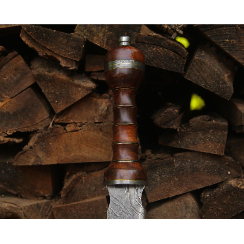 Hand Forged Damascus Steel Viking Long Sword 40 Medieval Handmade Collector Sword 1