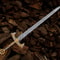 Handmade Damascus Steel Long Sword 40 Medieval Fantasy Blade Gold Guard Collector 0