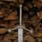 Handmade Damascus Steel Medieval Long Sword 40 Ornate Cross Guard Knight Collector 1