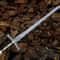 Handmade Damascus Steel Sword 40 Ornate Medieval Longsword Decorative Warrior Blade 0