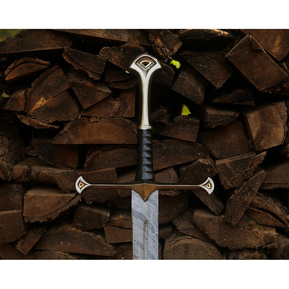 Personalized Custom Damascus Steel Medieval Sword 40 Hand Forged Long Blade Collector Gift 1