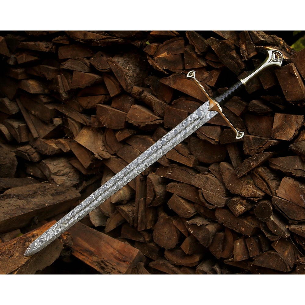Personalized Custom Damascus Steel Medieval Sword 40 Hand Forged Long Blade Collector Gift 2