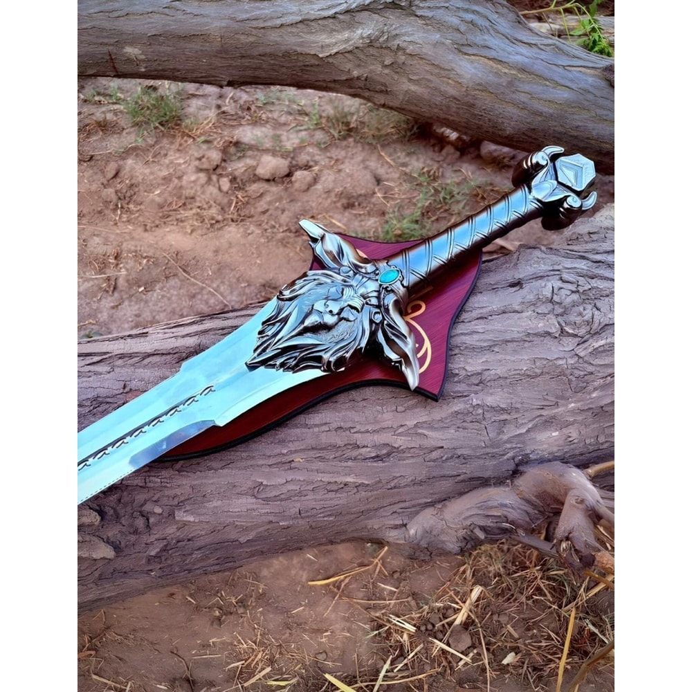 Handmade Royal King Sword Replica DualBlade Fantasy Sword With Wall Display 1
