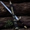 Fantasy Knight Sword 38 Handmade Viking Replica Carbon Steel Medieval Cosplay Blade 4