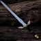 Fantasy Knight Sword 38 Handmade Viking Replica Carbon Steel Medieval Cosplay Blade 5