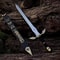 Fantasy Knight Sword 38 Handmade Viking Replica Carbon Steel Medieval Cosplay Blade 6