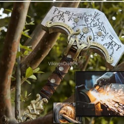 god of war mjolnir hammer 16" stainless steel thor replica viking collectible