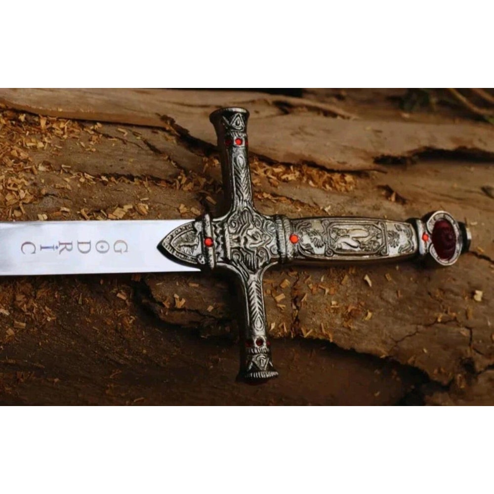 Handcrafted Medieval Knight Sword 38 Ornate Crossguard Fantasy Collector Blade 6