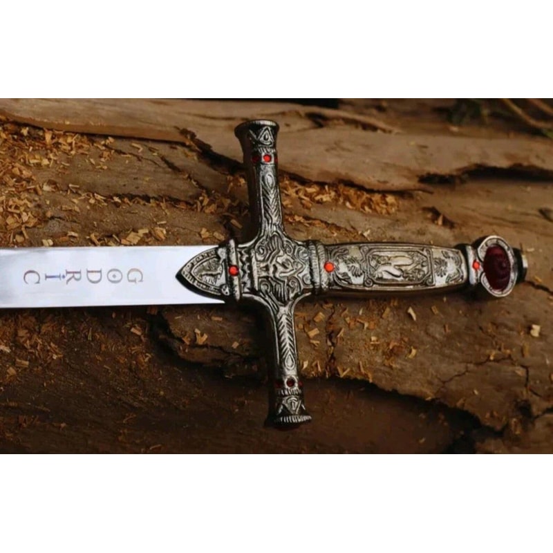 Handcrafted Medieval Knight Sword 38 Ornate Crossguard Fantasy Collector Blade 6