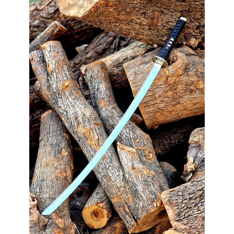 Handcrafted Samurai Katana Sword 40 Full Tang Steel Blade Japanese Style Collector 3