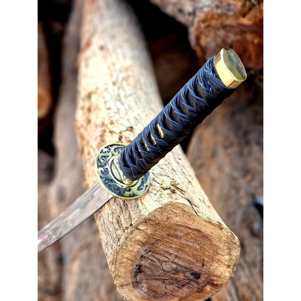 Handcrafted Samurai Katana Sword 40 Full Tang Steel Blade Japanese Style Collector 5