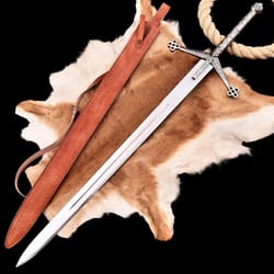 hand forged steel medieval longsword knight crusader viking renaissance replica sword