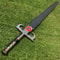 Handmade Fantasy Anime Sword Lion Warrior Style Cosplay Decor Collectible Display Blade 1