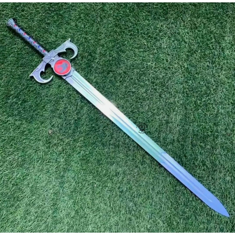 Handmade Fantasy Anime Sword Lion Warrior Style Cosplay Decor Collectible Display Blade 0