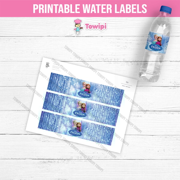 Frozen printable water labels - Frozen water labels - instan | Inspire ...