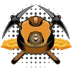 mining hard hat pickaxe gold mining tunnel digging