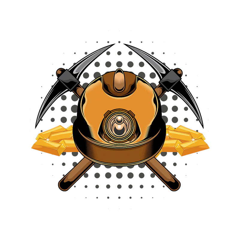 Mining Hard Hat Pickaxe Gold Mining Tunnel Digging.png