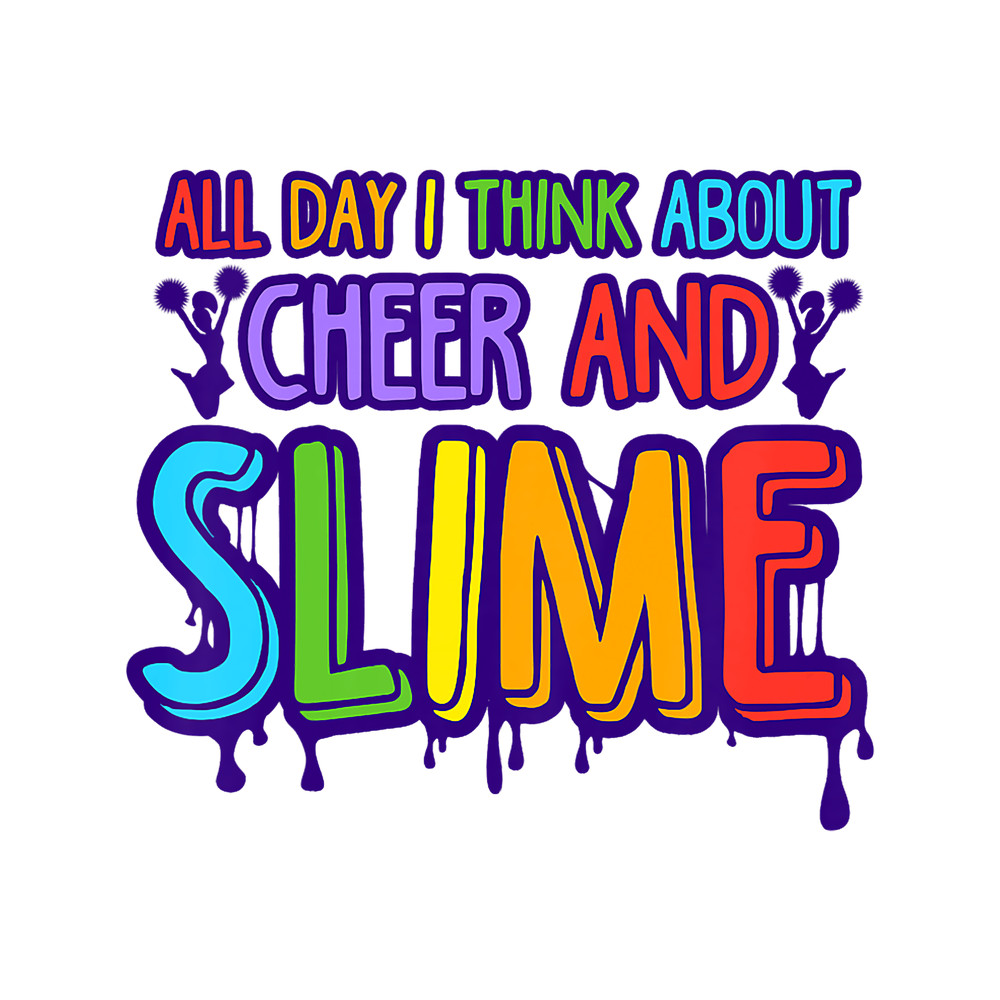 Kids Cheerleader Shirt Girls Gifts for Slime Lovers Cheerleading.png