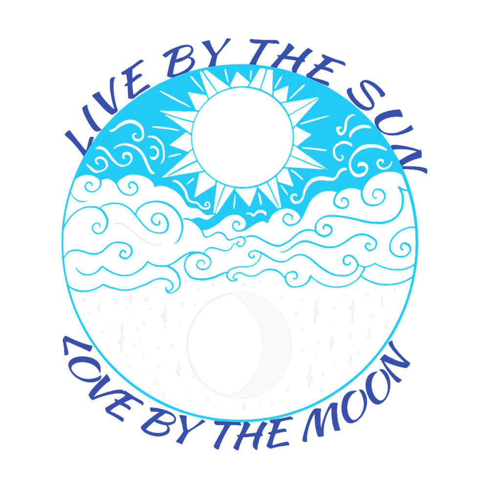 Live by the sun Love by the moon women casual summer.png