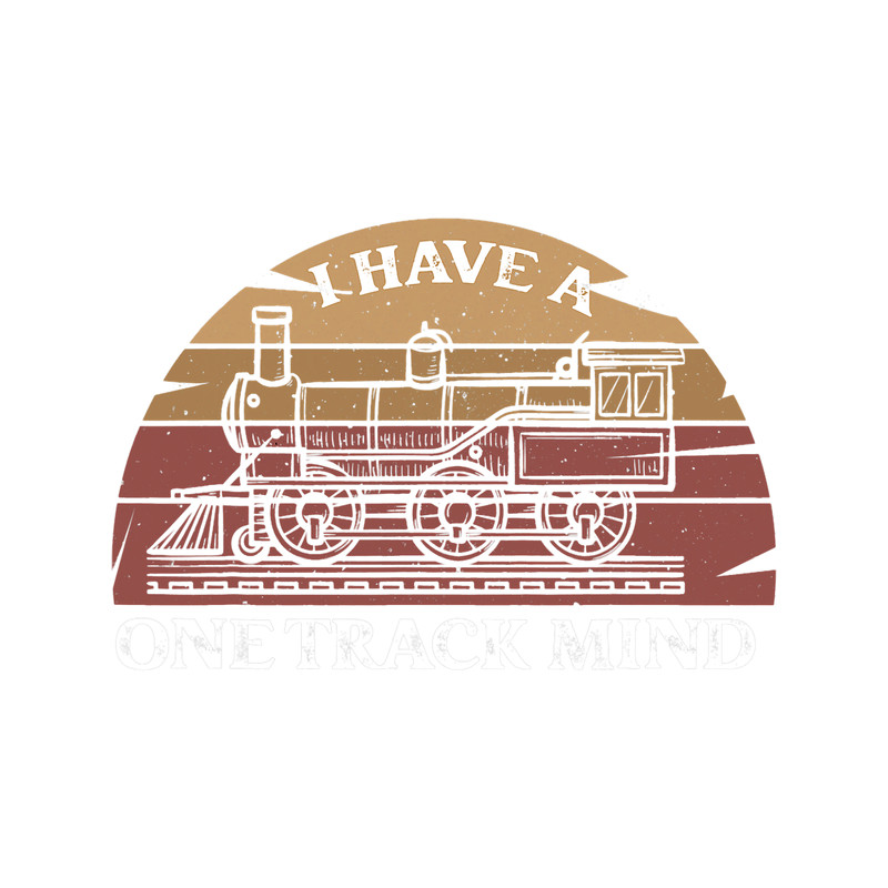I Have A One Track Mind Train Tee for Men.png