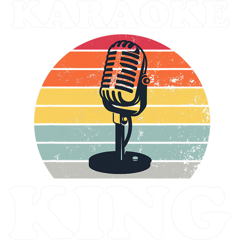 Karaoke King Singer Funny Vocalist Microphone Gift.png