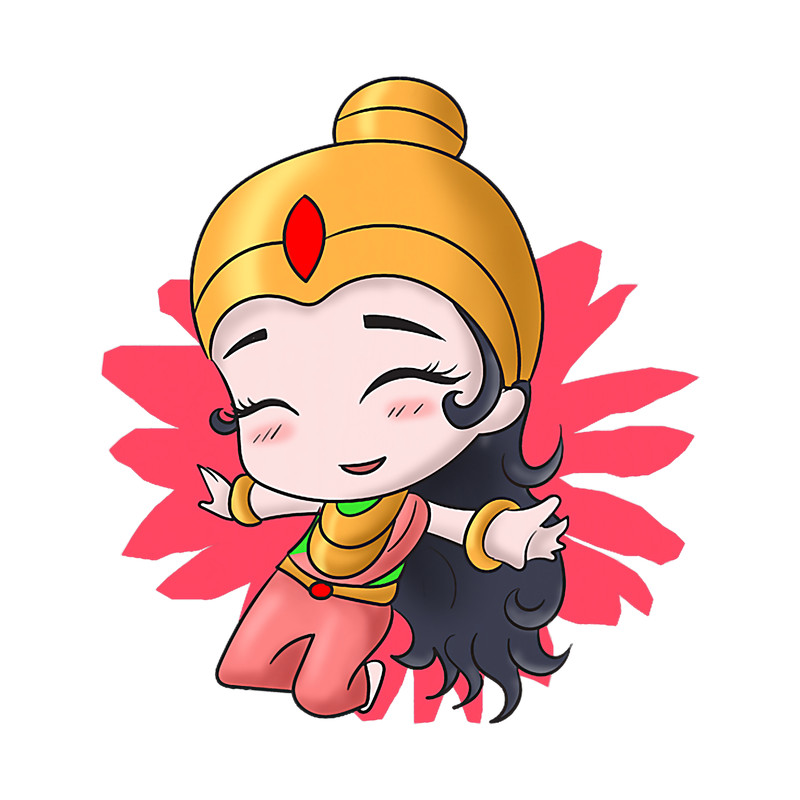 India Proud Flag God Hindi Sikh Moon Hindus Durga Mahadevi.png