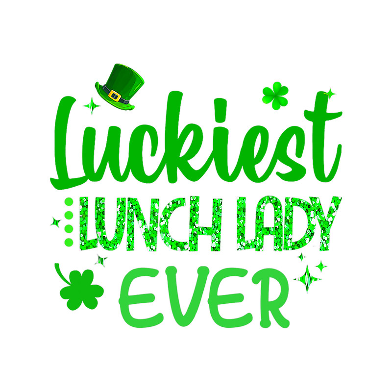 Lunch Lady St Patricks Day Lucky To Be A Lunch Lady Shamrock.png