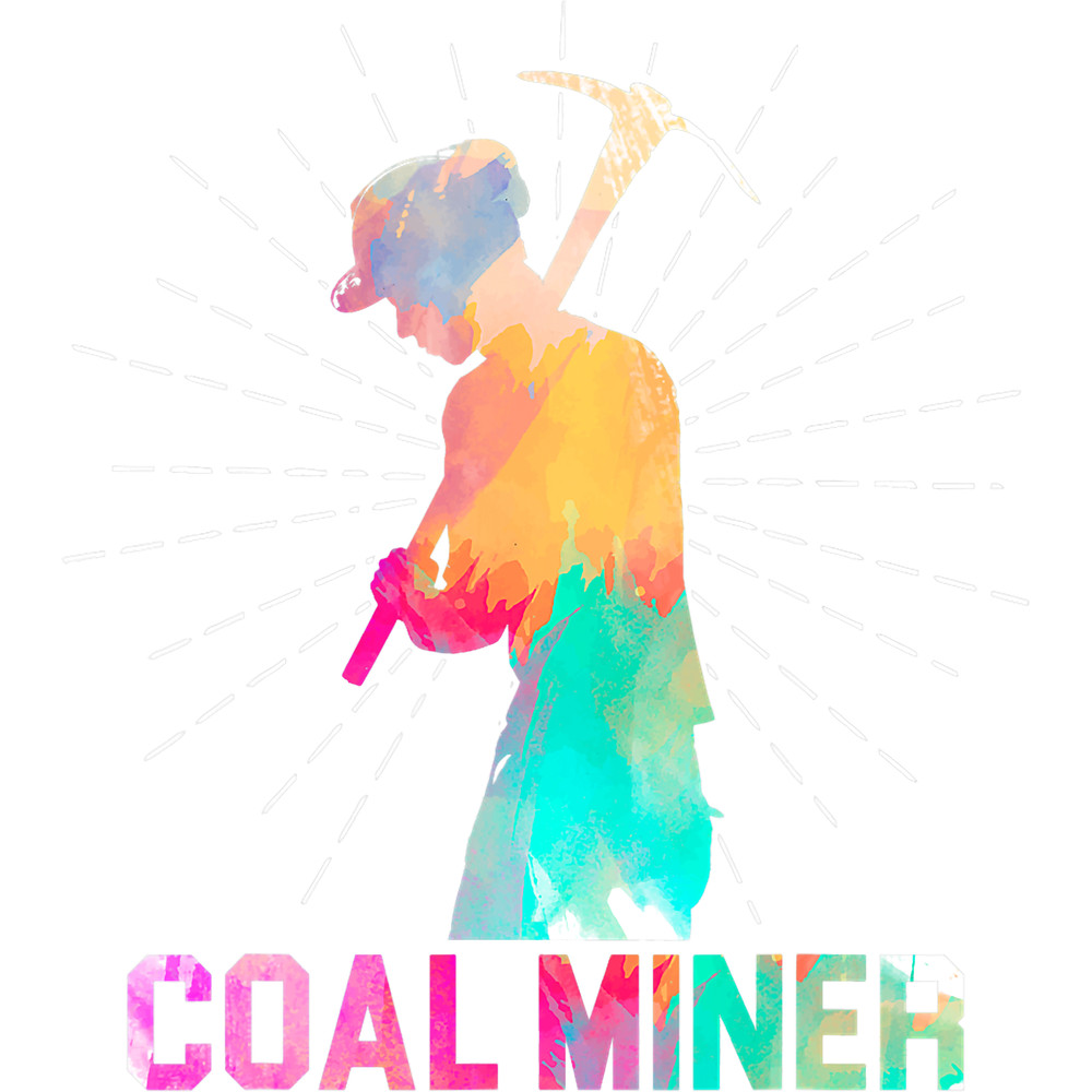 Miner Job Coal Miner Art Flag Funny Mining Mine Worker Gifts.png