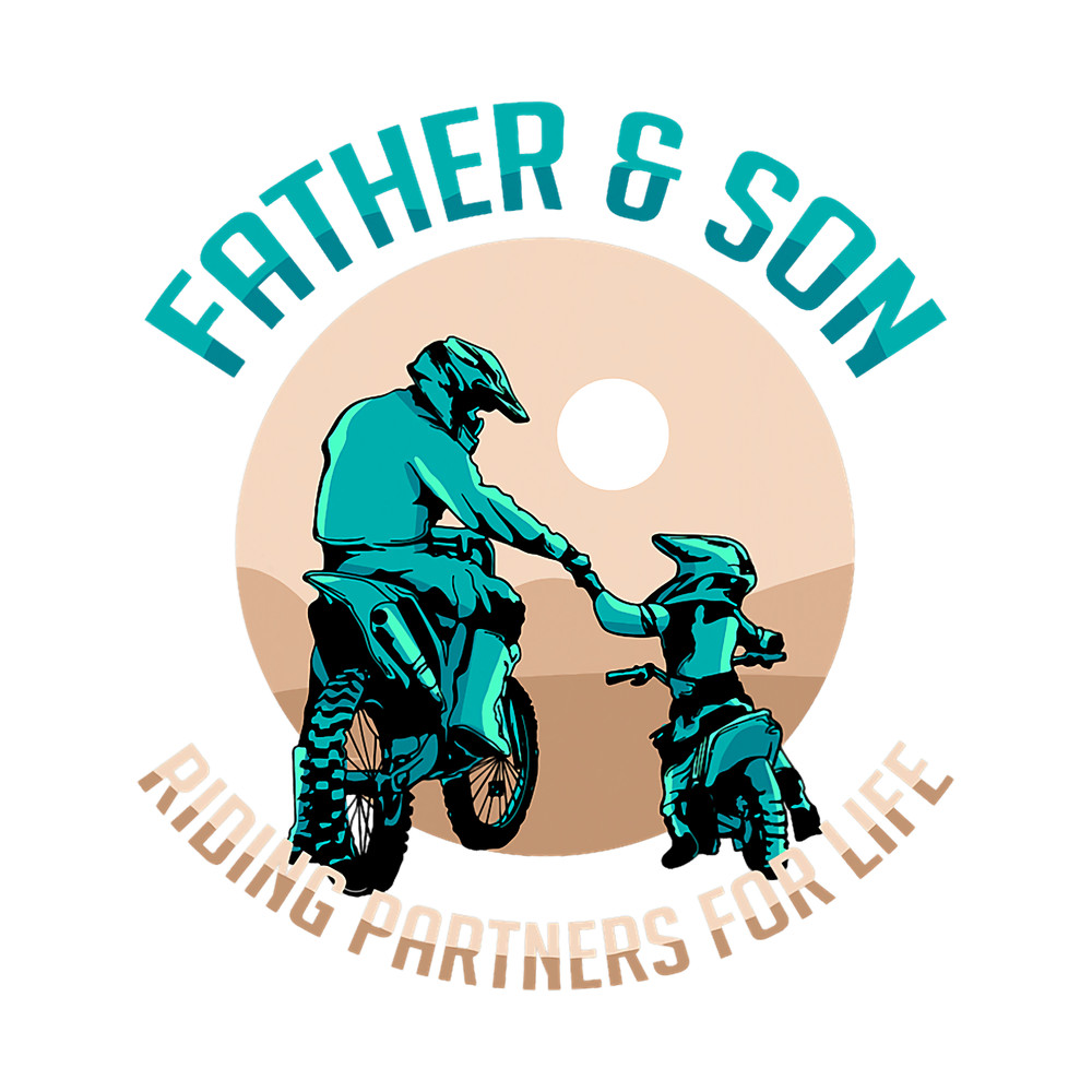 Motocross Biker Father and son partner dirt bike motorcross.png