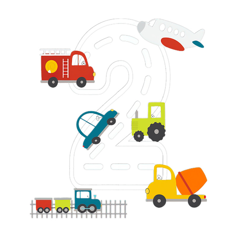 Kids 2 Year Old Transportation Birthday Car Train Plane 2nd.png