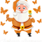Leukemia Survivor Christmas Santa Claus Leukemia Butterfly Awarenes.png