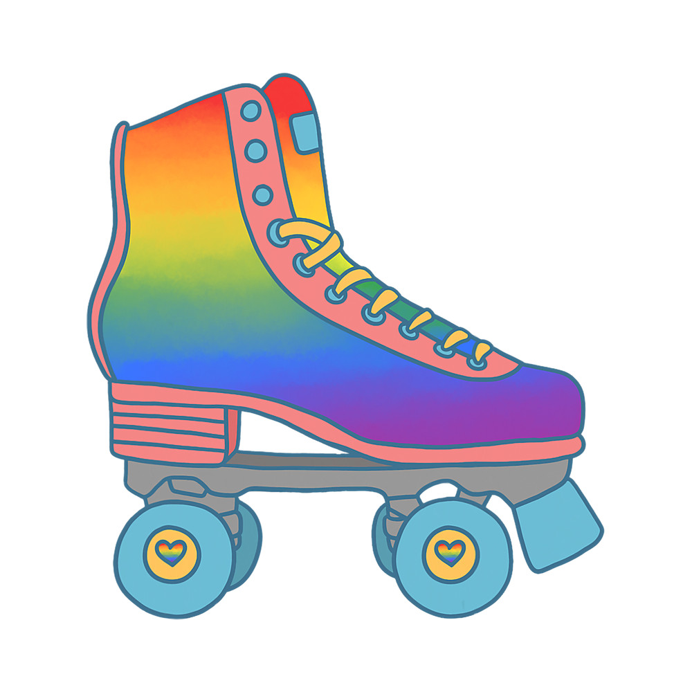 LGBT Pride Rainbow Roller Skates Gay Pride.png