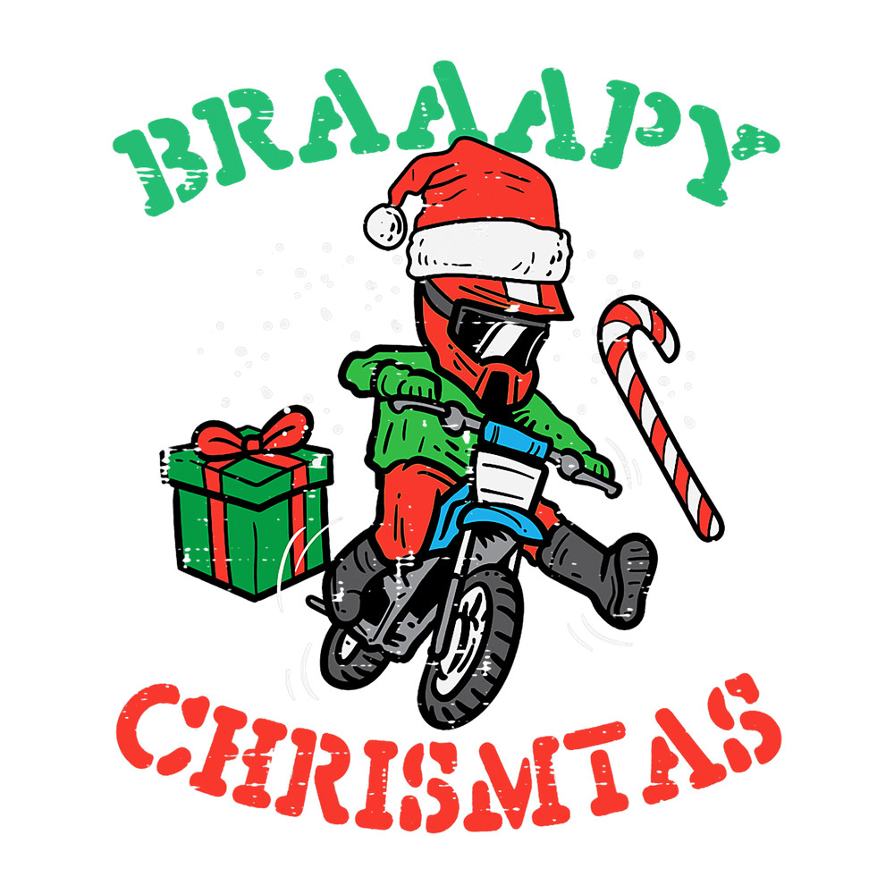 Motocross Biker Braaapy Christmas Motocross Dirt Bike Biker Men Boys Kids.png