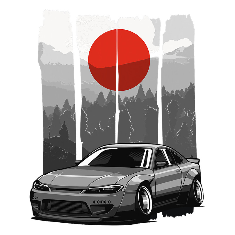 JDM S15 Silvia Japan Drift Car Rising Sun Tuning.png