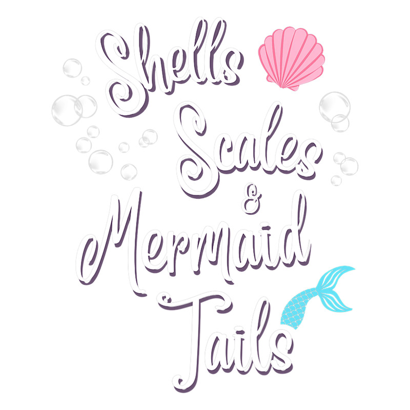 Mermaid Lover Womens Girls The Little Mermaid Cute Shells Mermaid Tail.png