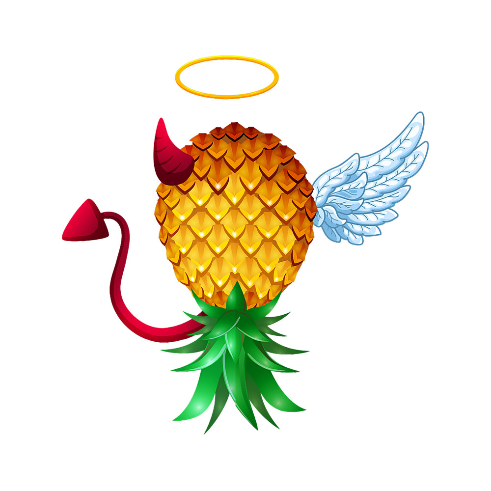 Swinger Upside Down Pineapple Half Devil Half Angel.png