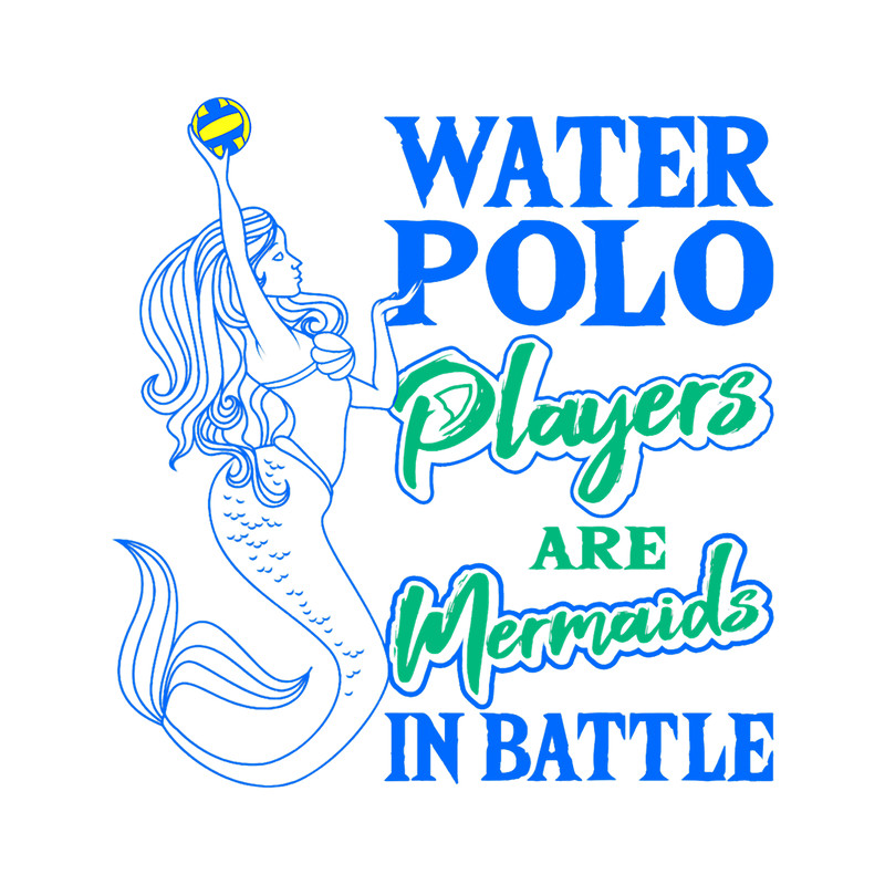 Water Polo Player Mermaid Team Sport Athlete Swimmer Fan.png