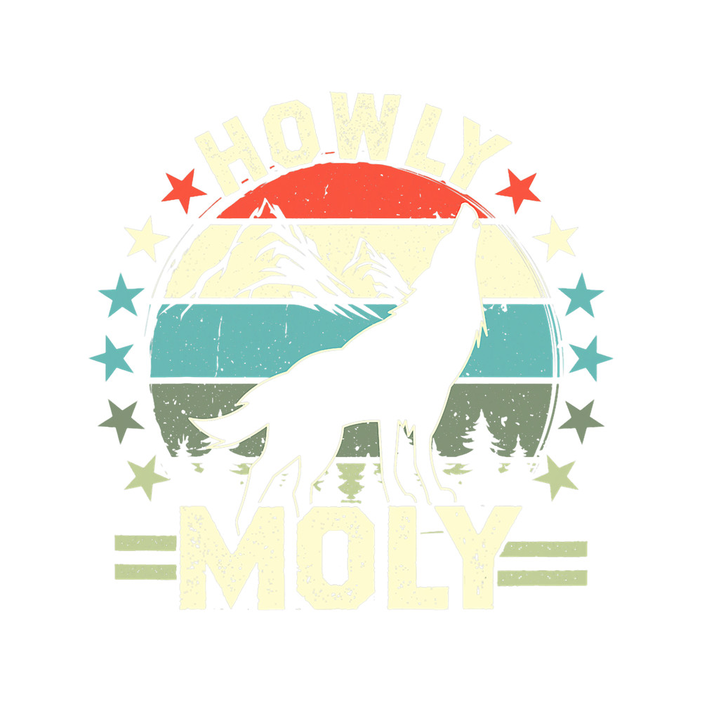 Wolf Lover Howly Mowly Coyote Hunters Retro Wildlife Hunting 1.png