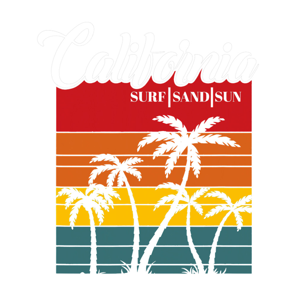 Surfing Surfer California Surf Sand Sun Retro Vintage.png