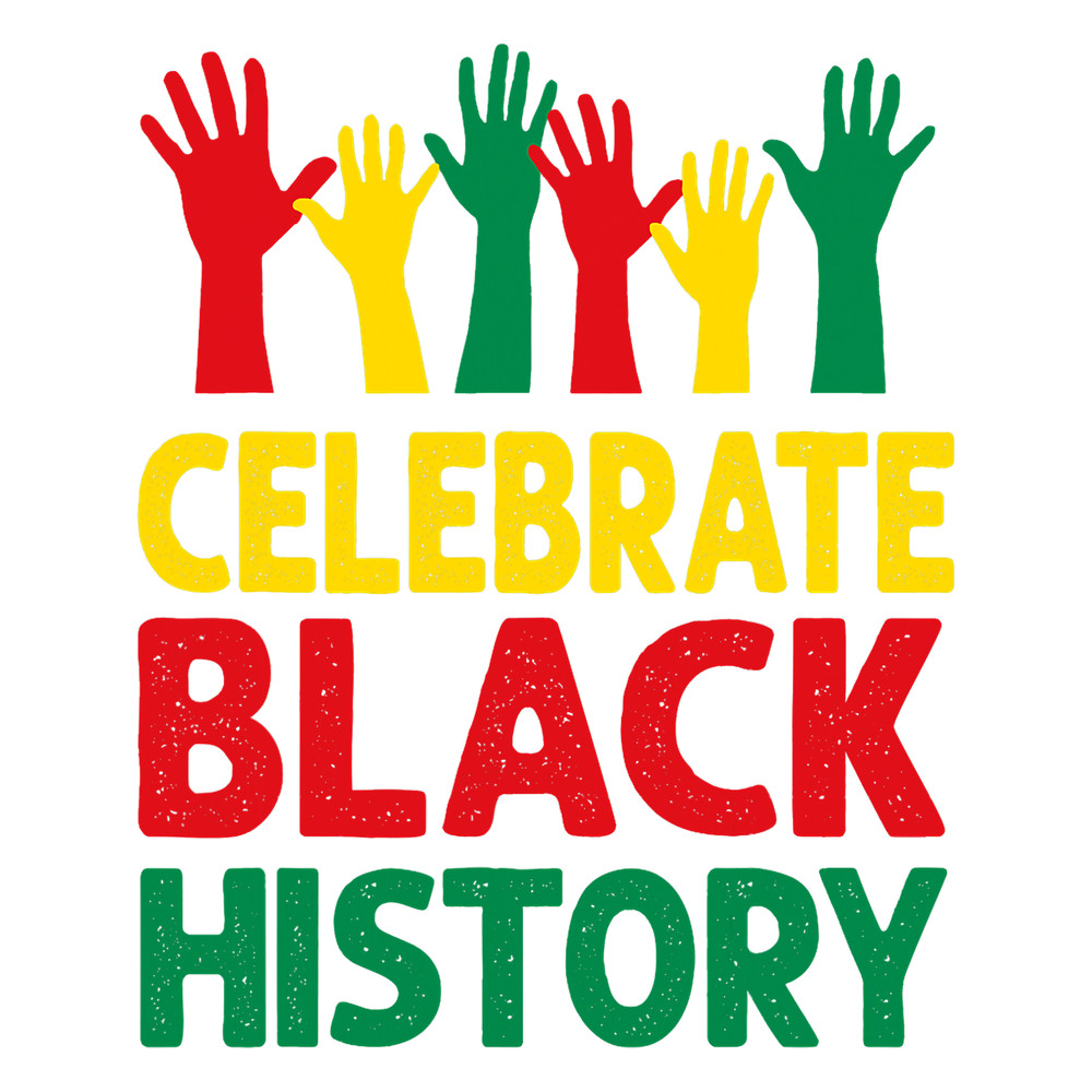 Teacher Job Celebrate Black History Month Colorful Hands Teacher.png