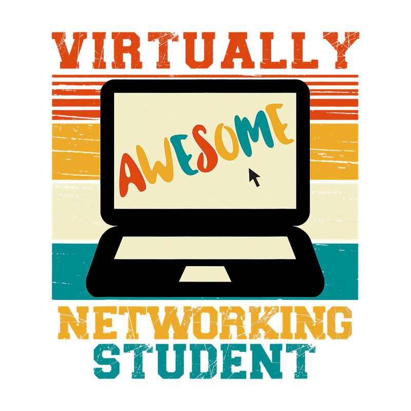 Virtually Awesome Networking Student Retro Men Women.png
