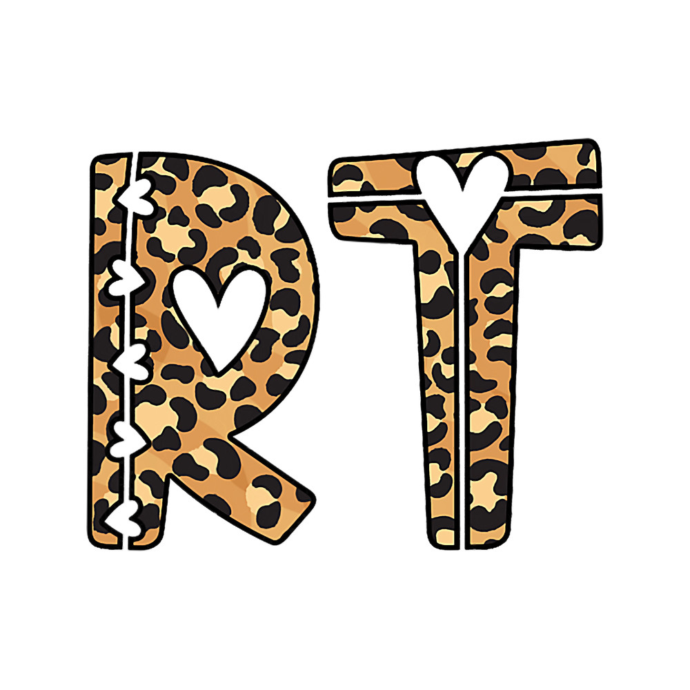 Womens RT Cheetah Print Design Hearts Respiratory Therapist Therapy.png