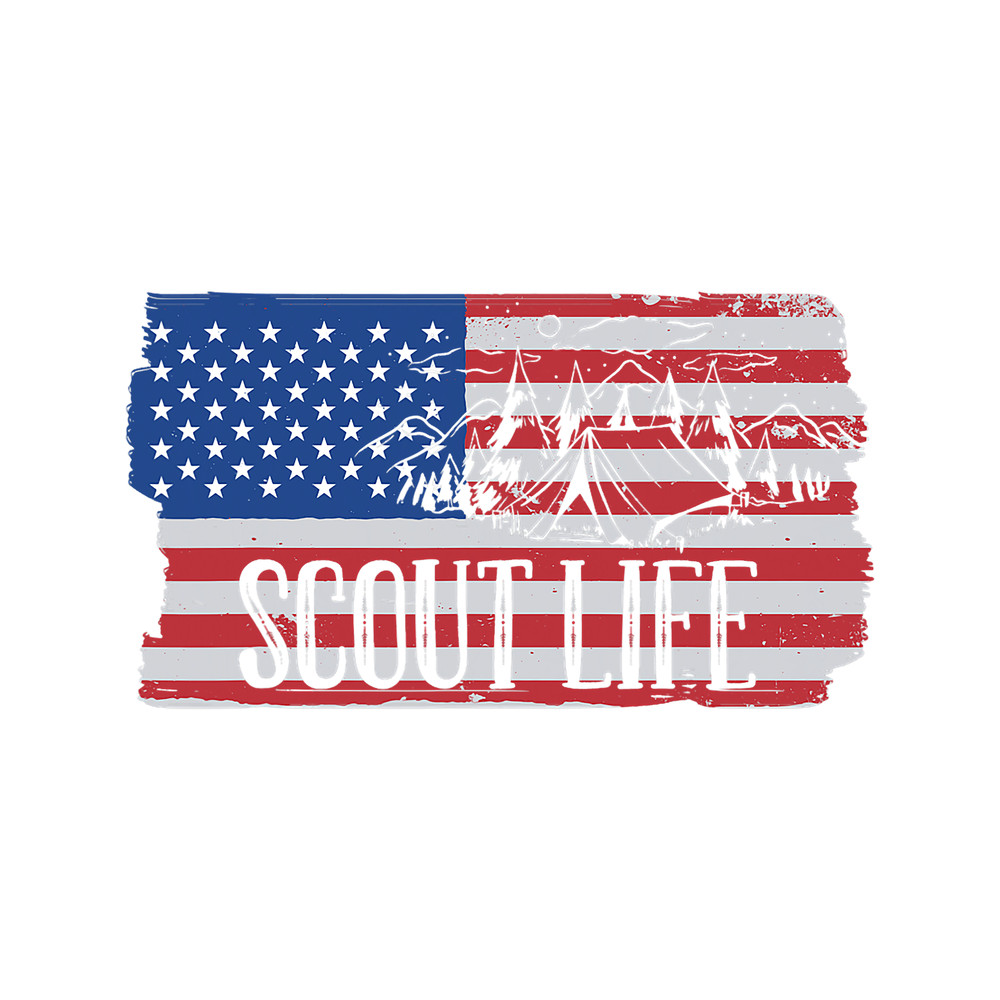 Scouting Funny USA American Flag Scout Life.png