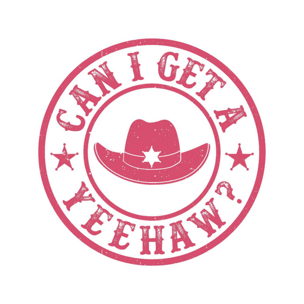 Vintage Can I Get A Yeehaw Cowboy Hat Western Country Music.png