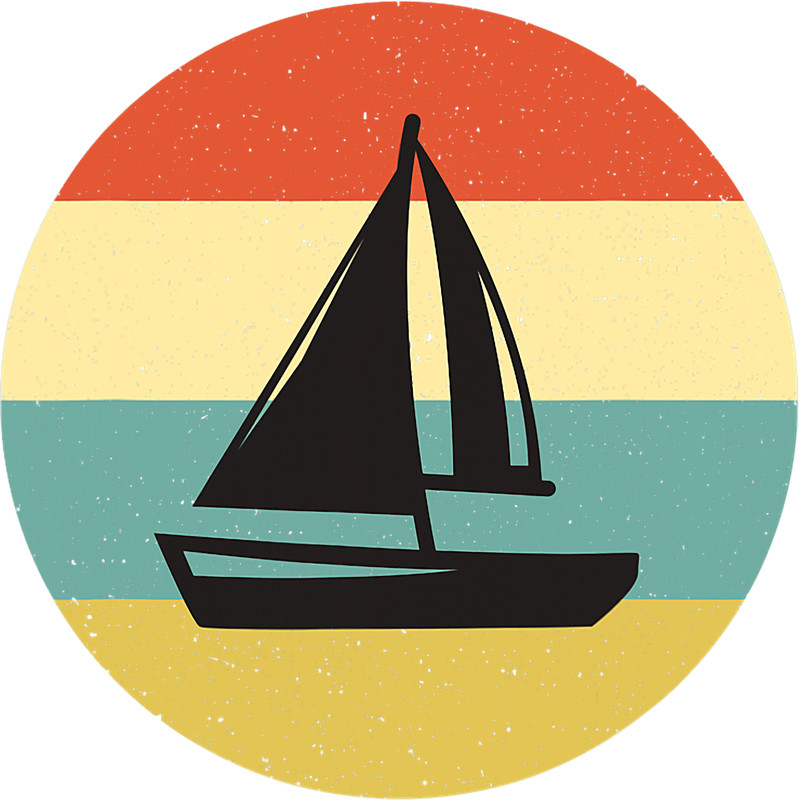 Vintage Retro Sailing Boat Gift Idea Sailboat Man.png