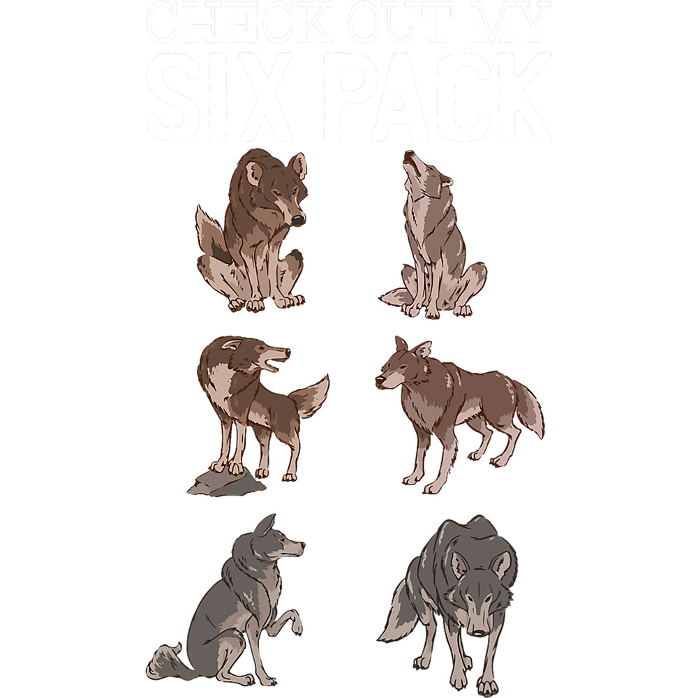 Wolf Lover Wolves Howling Moon Wolf Wildlife Animals Mountain Six Pack.png