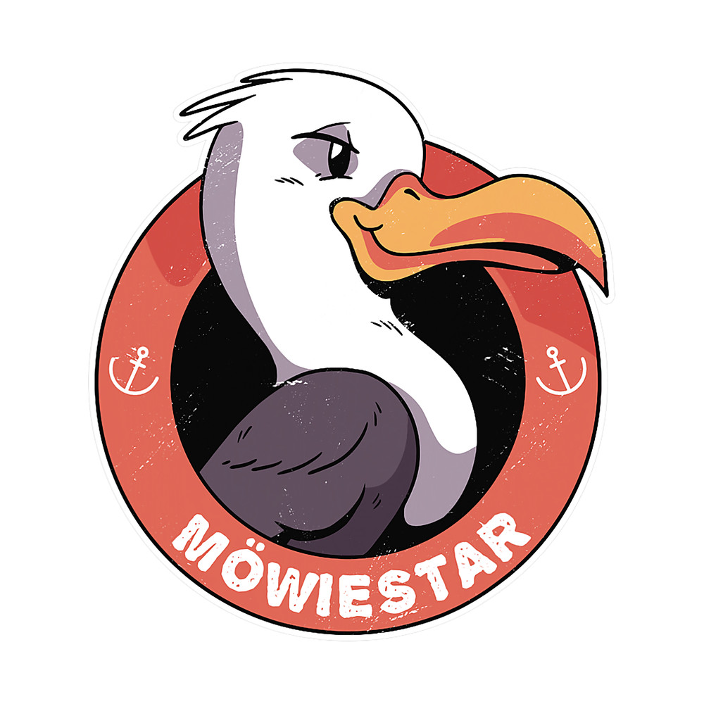 Seagull Lover Boat Anchor Baltic Sea North Sea North German Seagulls.png